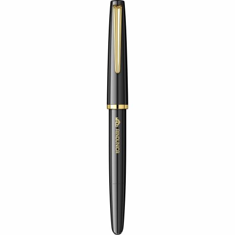 Stilou Maco Randunica Black - Gold Trim - Steel Nib GP Bock Ursus