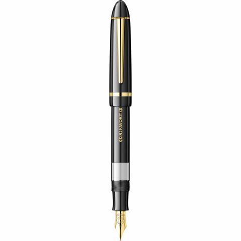 Stilou DN Favorit Black - Gold Trim - Steel Nib GP Bock Ursus