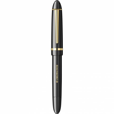 Stilou DN Favorit Black - Gold Trim - Steel Nib GP Bock Ursus