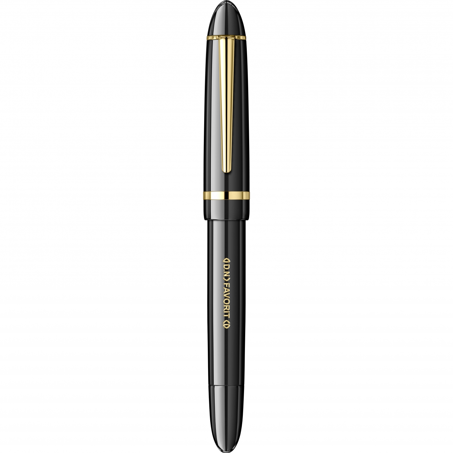 Imagine Produs Stilou DN Favorit Black - Gold Trim - Steel Nib GP Bock Ursus