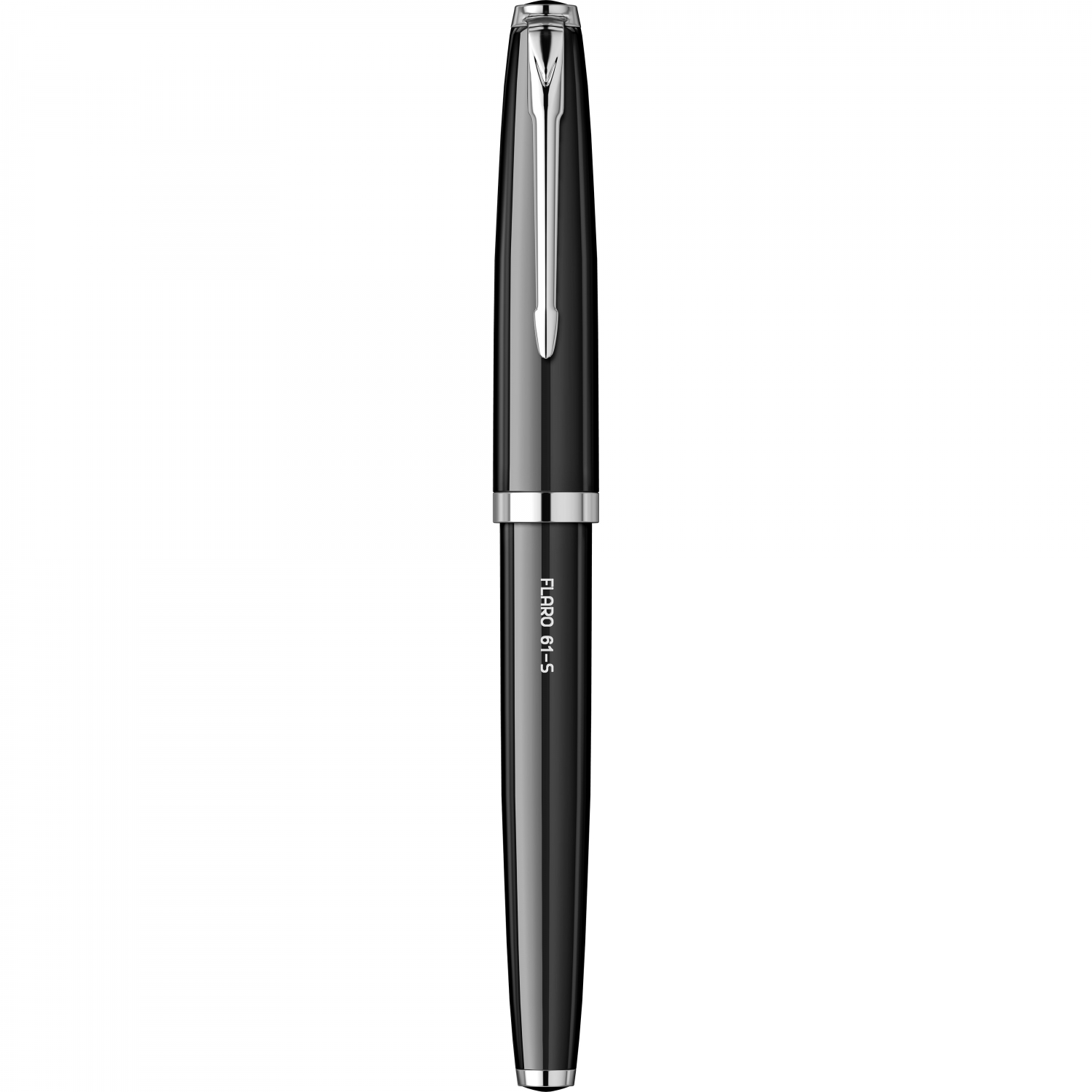 Imagine Produs Stilou Flaro 61 S Black - Chrome Trim - Steel Nib GP Bock Ursus