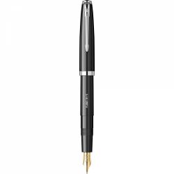 Stilou Flaro 61 S Black - Chrome Trim - Steel Nib GP Bock Ursus