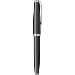 Stilou Flaro 61 S Black - Chrome Trim - Steel Nib GP Bock Ursus