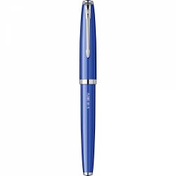 Stilou Flaro 61 S Blue - Black Grip - Chrome Trim - Steel Nib GP Degussa