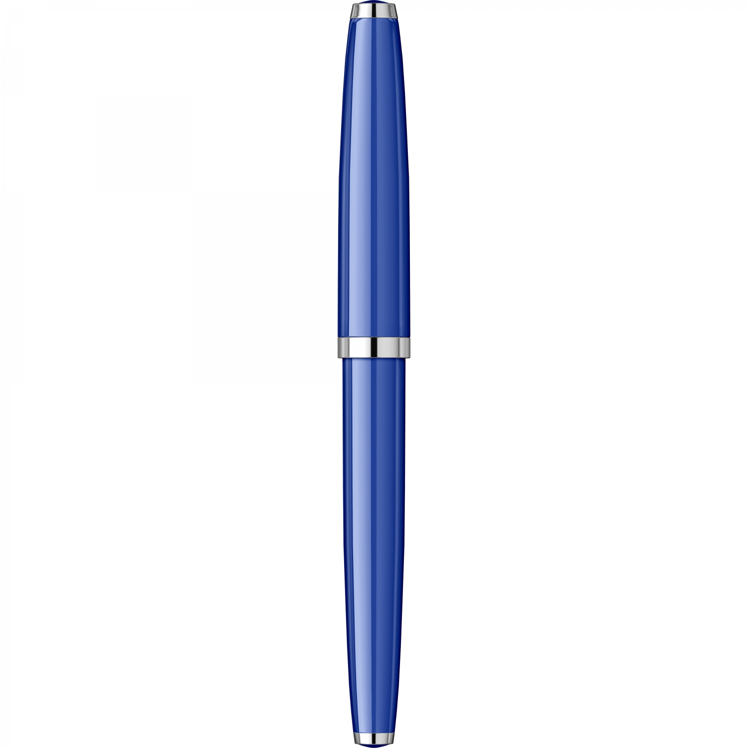 Imagine Produs Stilou Flaro 61 S Blue - Chrome Trim - Steel Nib Flaro 51 FK