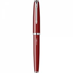 Stilou Flaro 61 S Burgundy - Chrome Trim - Steel Nib GP Bock Ursus