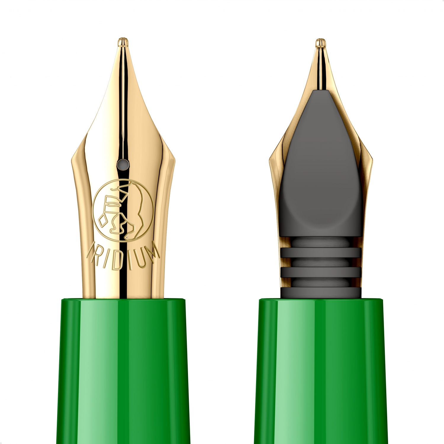 Imagine Produs Stilou Flaro 61 S Green - Chrome Trim - Steel Nib GP Bock Ursus