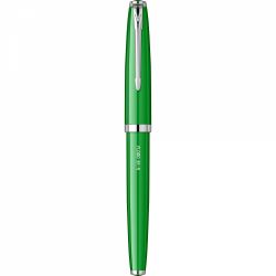 Stilou Flaro 61 S Green - Chrome Trim - Steel Nib GP Bock Ursus
