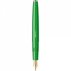 Stilou Flaro 61 S Green - Chrome Trim - Steel Nib GP Bock Ursus