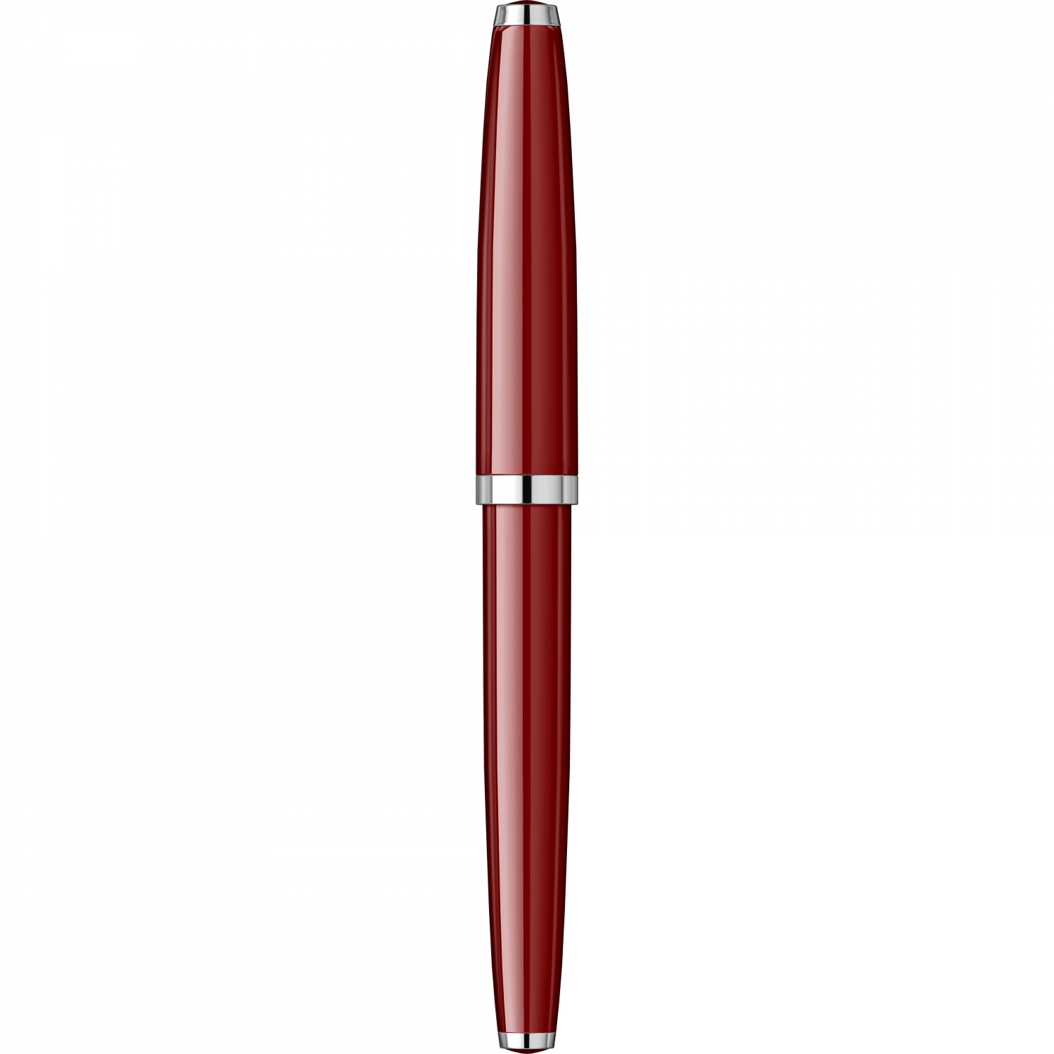 Imagine Produs Stilou Flaro 61 S Burgundy - Chrome Trim - Steel Nib GP Flaro 51 FK