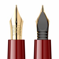Stilou Flaro 61 S Burgundy - Chrome Trim - Steel Nib GP Flaro 51 FK
