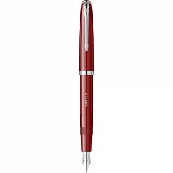 Stilou Flaro 61 S Burgundy - Chrome Trim - Steel Nib Flaro 51 FK