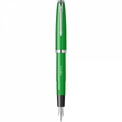 Stilou Flaro 61 S Green - Black Grip - Chrome Trim - Steel Nib Flaro 51 FK