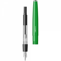 Stilou Flaro 61 S Green - Black Grip - Chrome Trim - Steel Nib Flaro 51 FK