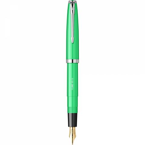 Stilou Flaro 61 S Lime - Black Grip - Chrome Trim - Steel Nib GP Flaro 51 FK