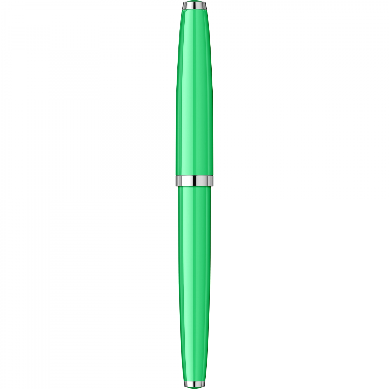 Imagine Produs Stilou Flaro 61 S Lime - Black Grip - Chrome Trim - Steel Nib Flaro 51 FK