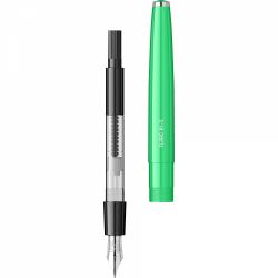 Stilou Flaro 61 S Lime - Black Grip - Chrome Trim - Steel Nib Flaro 51 FK