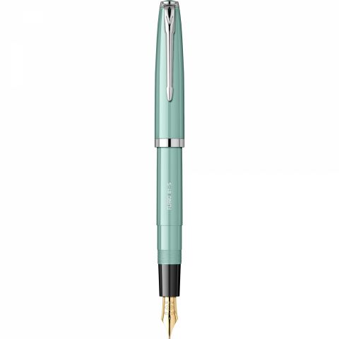 Stilou Flaro 61 S Verdigris - Black Grip - Chrome Trim - Steel Nib GP Degussa