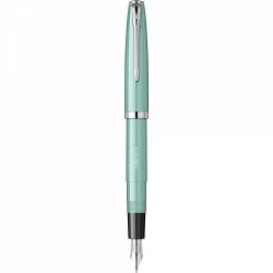 Verdigris - Black Grip - Chrome Trim - Steel Nib Flaro 51 FK
