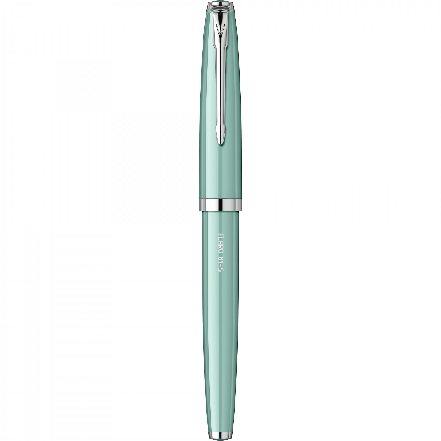Imagine Produs Stilou Flaro 61 S Verdigris - Chrome Trim - Steel Nib GP Degussa