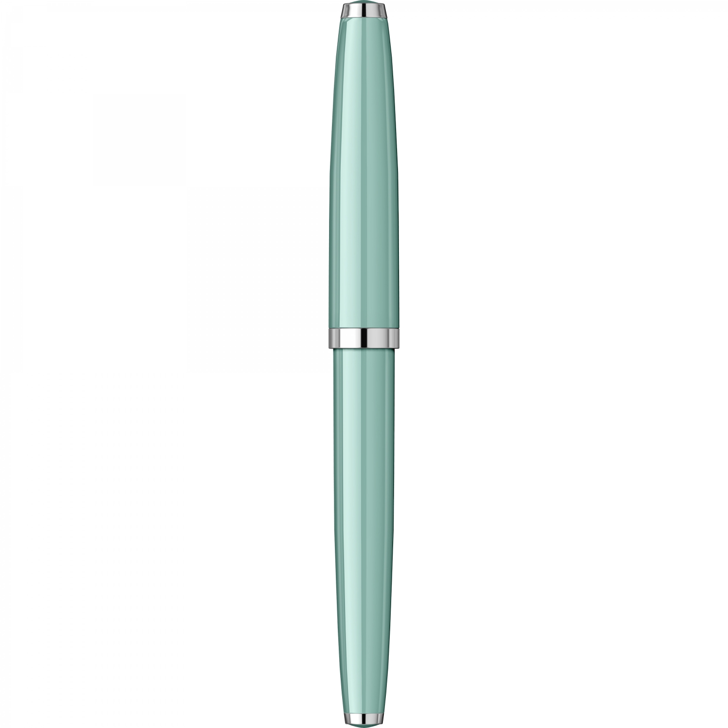 Imagine Produs Stilou Flaro 61 S Verdigris - Chrome Trim - Steel Nib GP Degussa