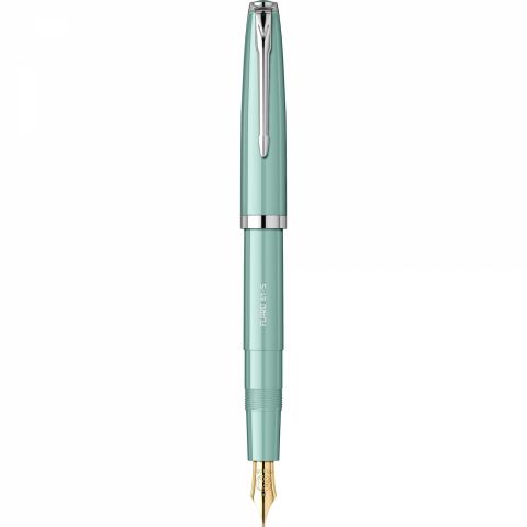 Stilou Flaro 61 S Verdigris - Chrome Trim - Steel Nib GP Bock Ursus