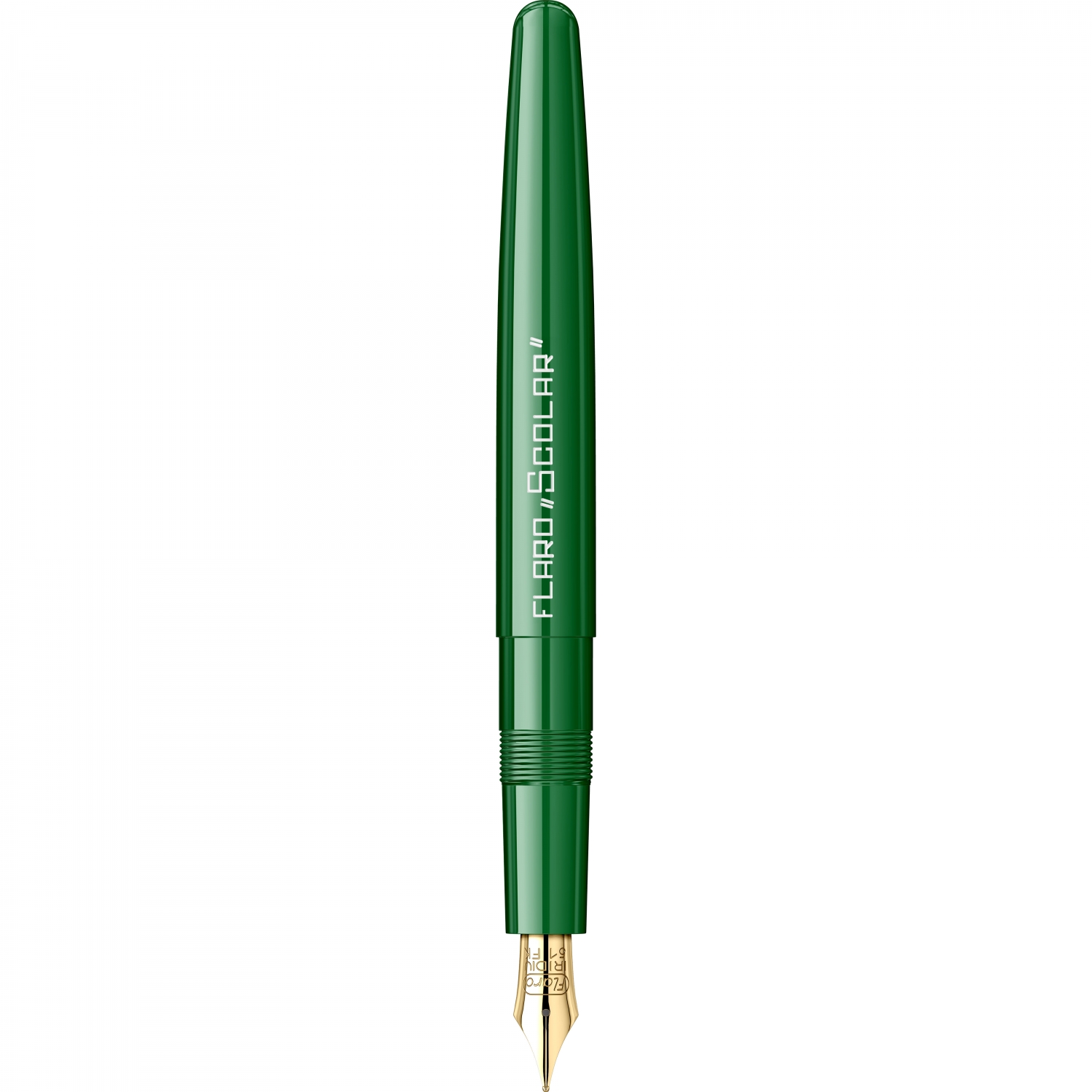 Imagine Produs Stilou Flaro Scolar Green - Chrome Trim - Steel Nib GP Flaro 51 FK