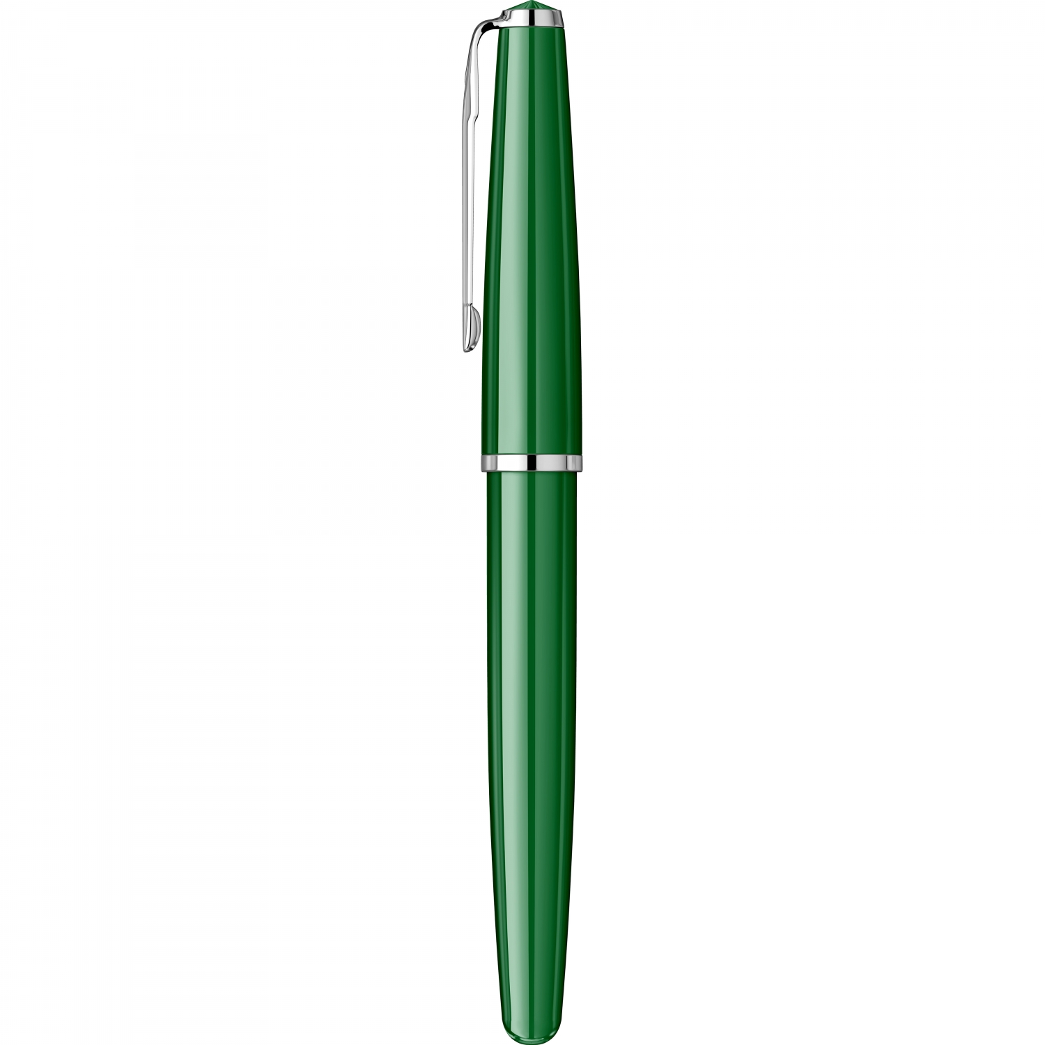 Imagine Produs Stilou Flaro Scolar Green - Chrome Trim - Steel Nib GP Flaro 51 FK