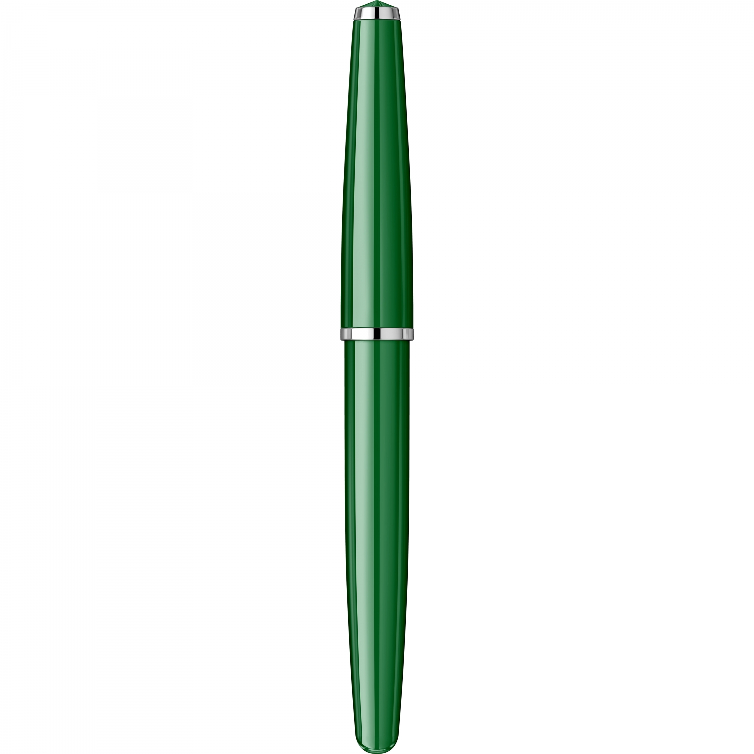Imagine Produs Stilou Flaro Scolar Green - Chrome Trim - Steel Nib GP Flaro 51 FK