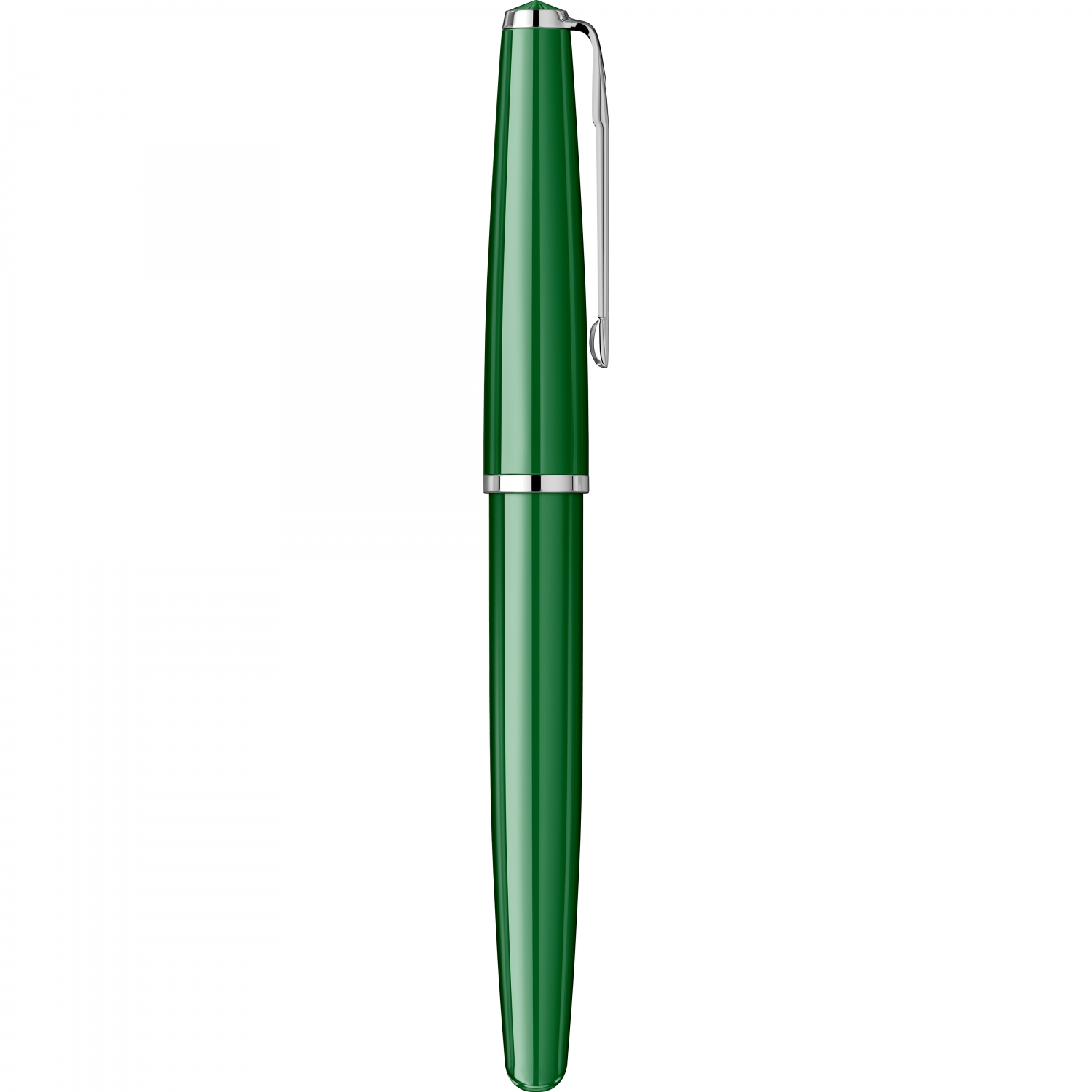 Imagine Produs Stilou Flaro Scolar Green - Chrome Trim - Steel Nib GP Flaro 51 FK
