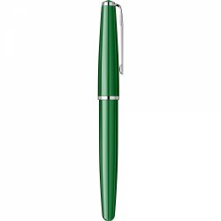 Stilou Flaro Scolar Green - Chrome Trim - Steel Nib GP Flaro 51 FK