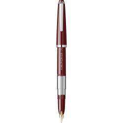 Burgundy - Chrome Trim - Steel Nib GP Flaro 41 F