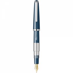 Blue Navy - Chrome Trim - Steel Nib GP Flaro 41 F