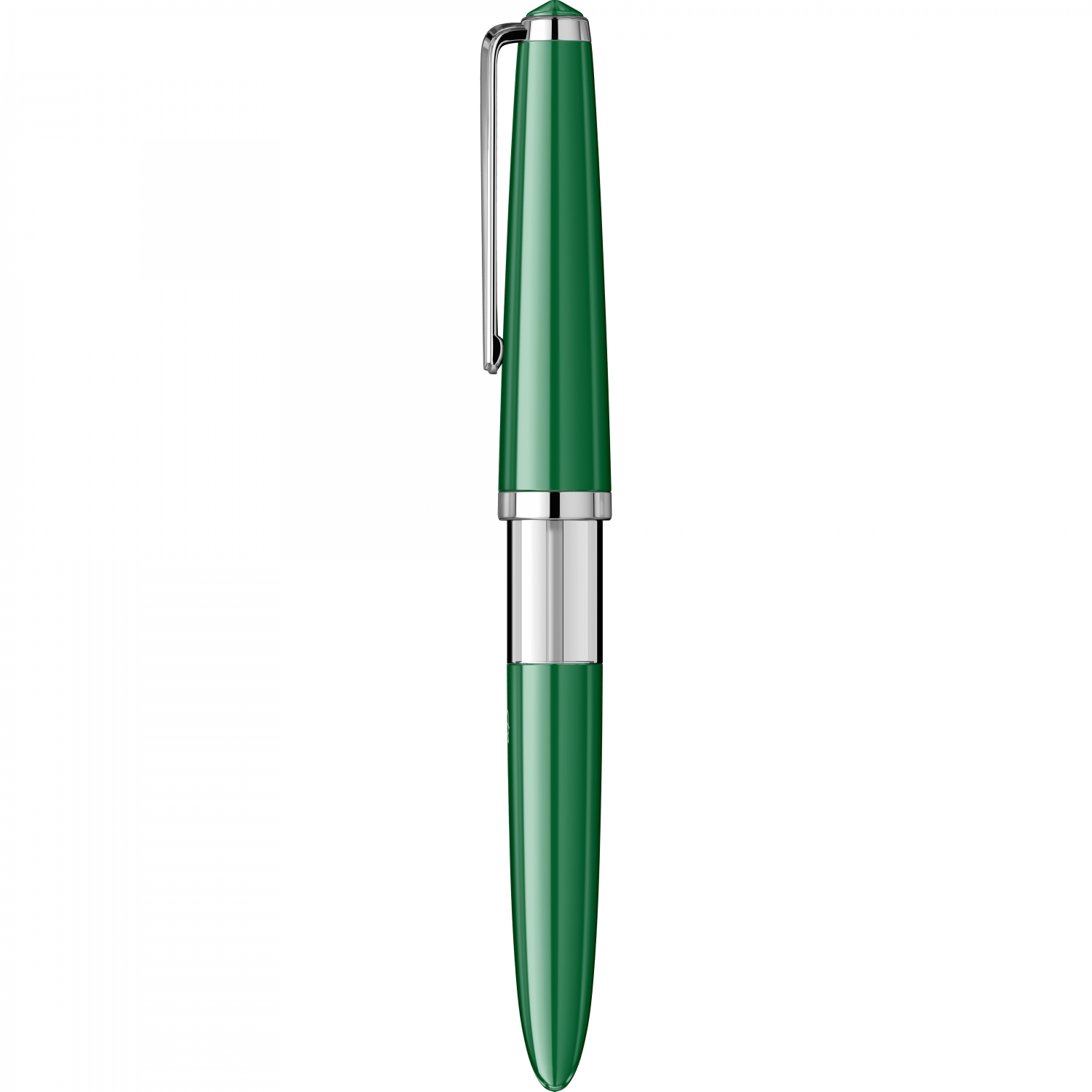 Imagine Produs Stilou Flaro Pionier Green - Chrome Trim - Steel Nib GP Flaro 41 F