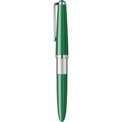 Stilou Flaro Pionier Green - Chrome Trim - Steel Nib GP Flaro 41 F