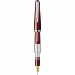 Burgundy - Chrome Trim - Steel Nib GP Degussa