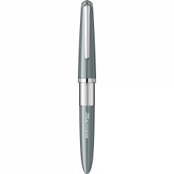 Stilou Flaro Pionier Gray - Chrome Trim - Steel Nib GP Flaro RPR Iridiu 31 F