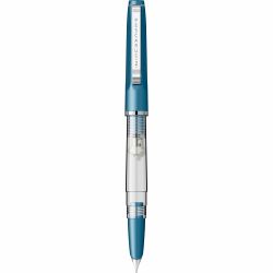 Stilou Flaro Pescarus 2 Blue Cian - Chrome Trim - Steel Nib Flaro 41 F
