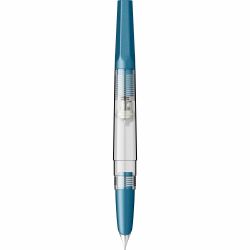 Stilou Flaro Pescarus 2 Blue Cian - Chrome Trim - Steel Nib Flaro 41 F
