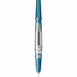 Stilou Flaro Pescarus 2 Blue Cian - Chrome Trim - Steel Nib Flaro 41 F