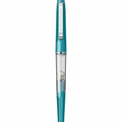 Stilou Flaro Pescarus 2 Turquoise - Chrome Trim - Steel Nib Flaro 41 F