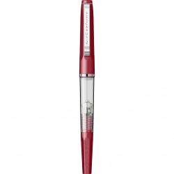 Stilou Flaro Pescarus 2 Red - Chrome Trim - Steel Nib Flaro 41 F