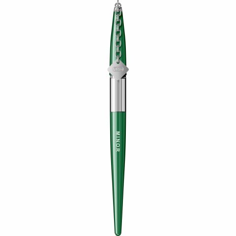 Stilou Flaro Minor Green - Chrome Trim - Steel Nib GP Flaro 41 F