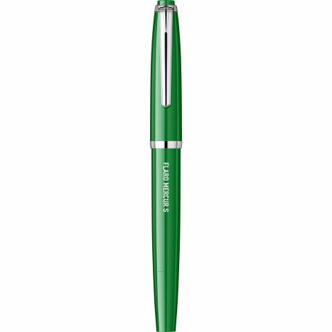 Stilou Flaro Mercur S Green - Chrome Trim - Steel Nib GP Flaro 41 F