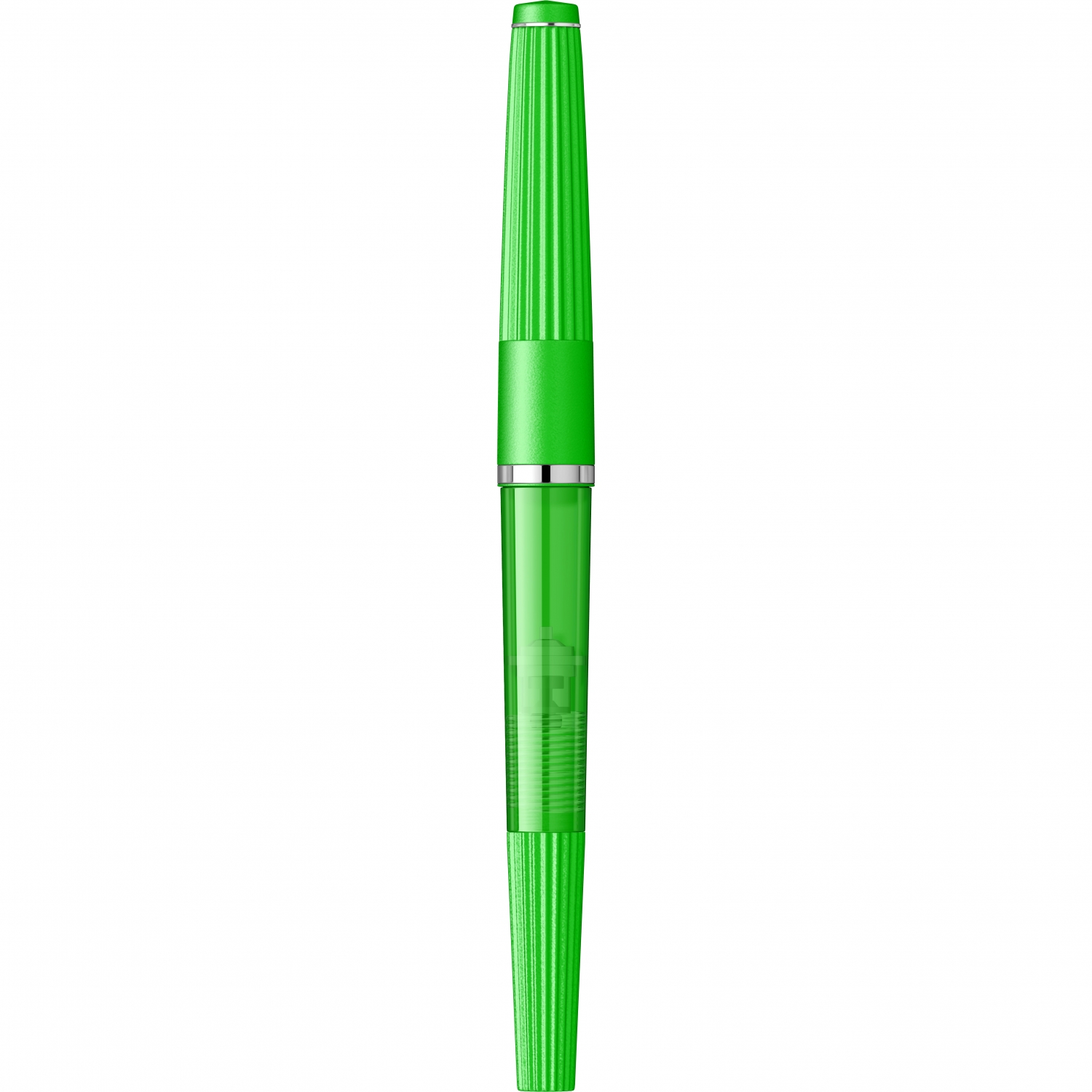 Imagine Produs Stilou Flaro Pescarus Lime - Chrome Trim - Steel Nib Flaro 41 F