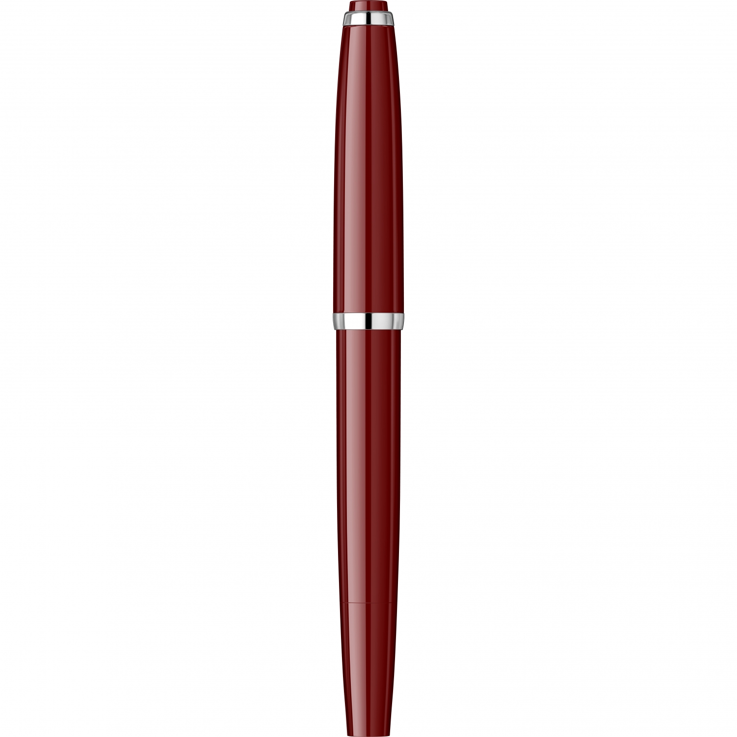 Imagine Produs Stilou Flaro Mercur S Burgundy - Chrome Trim - Steel Nib GP Flaro 41 F