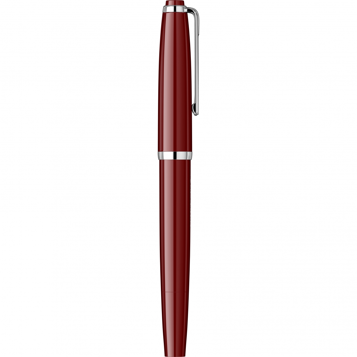 Imagine Produs Stilou Flaro Mercur S Burgundy - Chrome Trim - Steel Nib GP Flaro 41 F