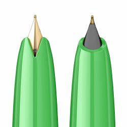 Stilou Flaro Mercur SM Lime - Chrome Trim - Steel Nib GP Flaro 41 F