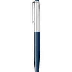 Stilou Flaro Mercur SM Blue Navy - Chrome Trim - Steel Nib GP Flaro 41 F