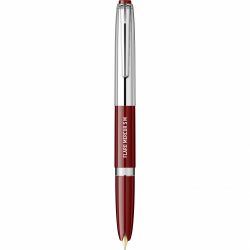 Burgundy - Chrome Trim - Steel Nib GP Flaro 41 F